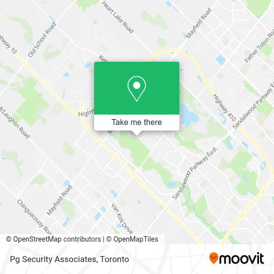 Pg Security Associates map