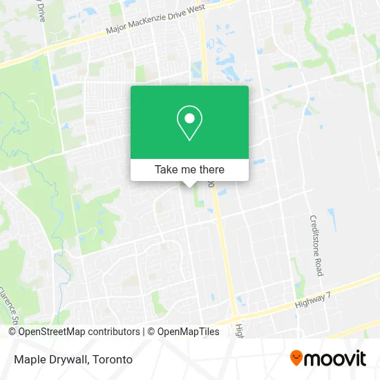 Maple Drywall map