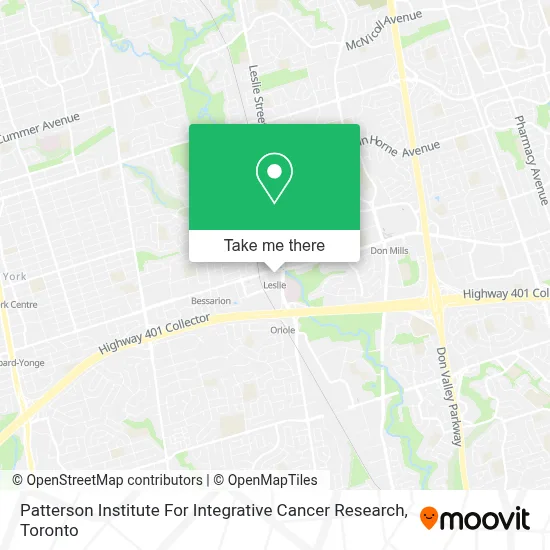 Patterson Institute For Integrative Cancer Research map