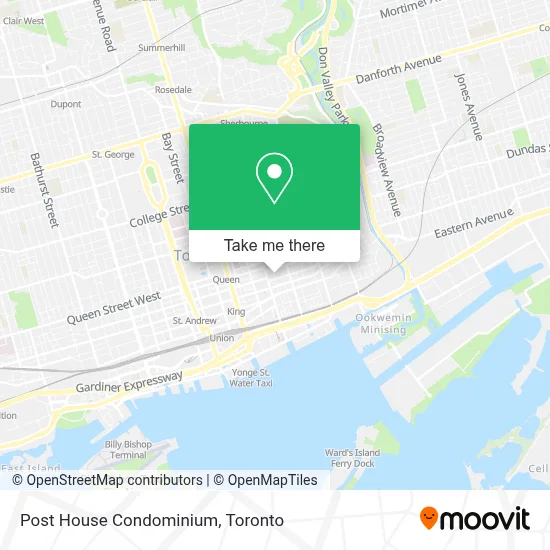 Post House Condominium map