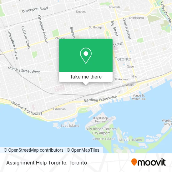 Assignment Help Toronto map