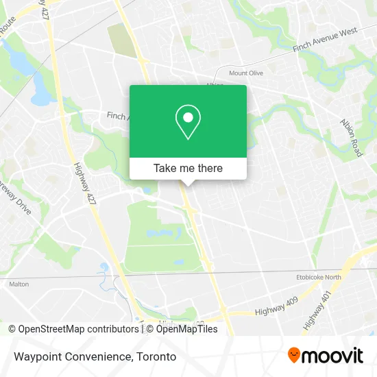 Waypoint Convenience map