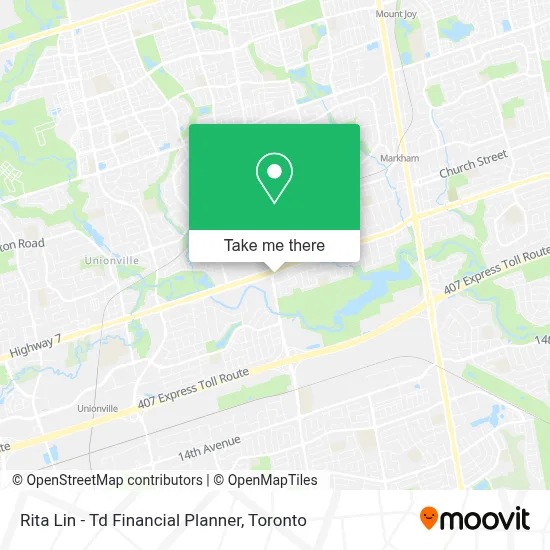 Rita Lin - Td Financial Planner map