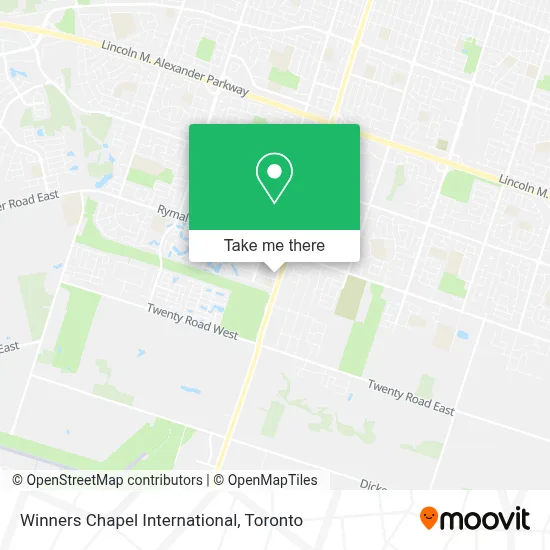 Winners Chapel International map