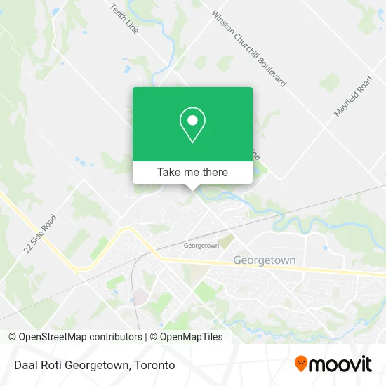 Daal Roti Georgetown map