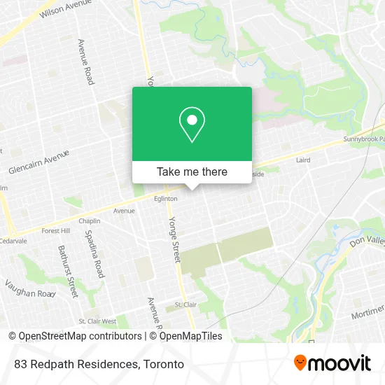 83 Redpath Residences map