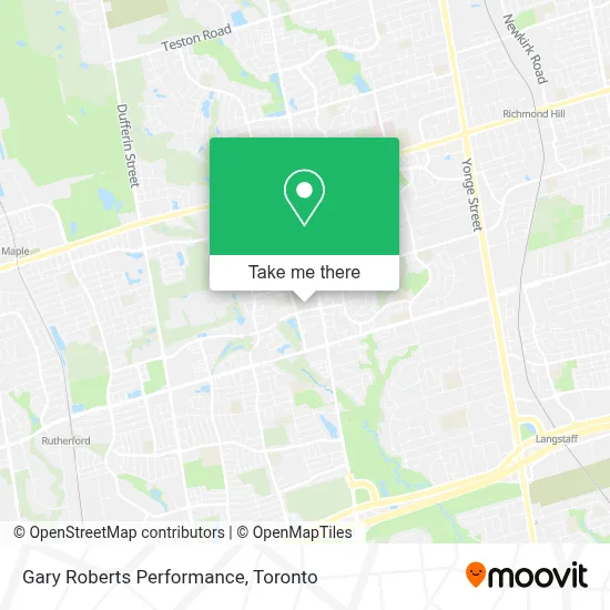 Gary Roberts Performance map