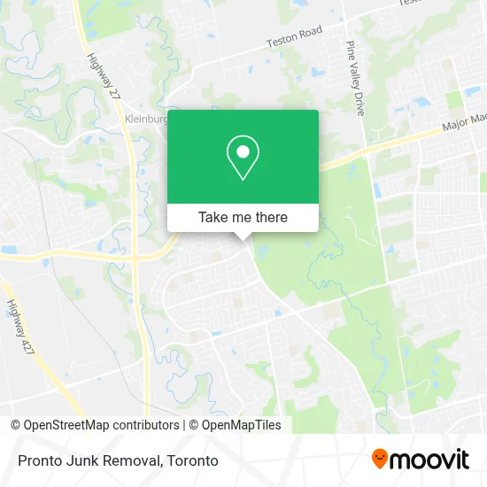 Pronto Junk Removal map