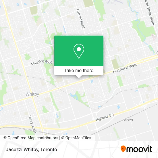 Jacuzzi Whitby map