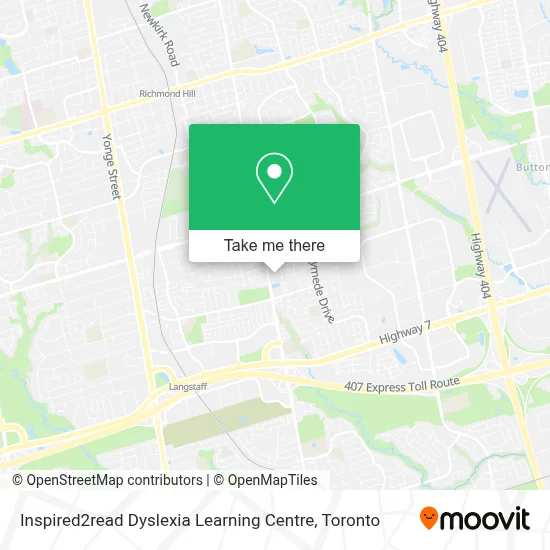 Inspired2read Dyslexia Learning Centre map