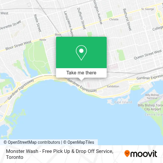 Monster Wash - Free Pick Up & Drop Off Service map