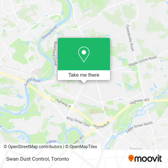 Swan Dust Control map