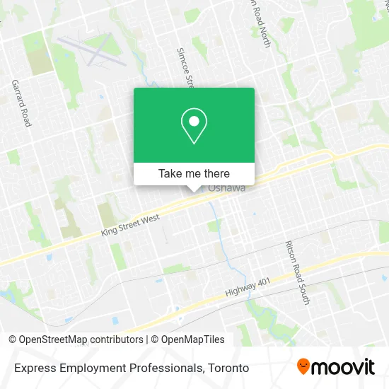 Express Employment Professionals map