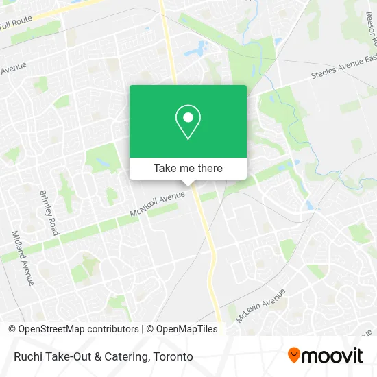 Ruchi Take-Out & Catering plan