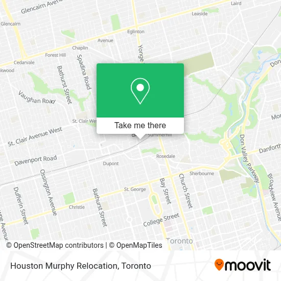 Houston Murphy Relocation map