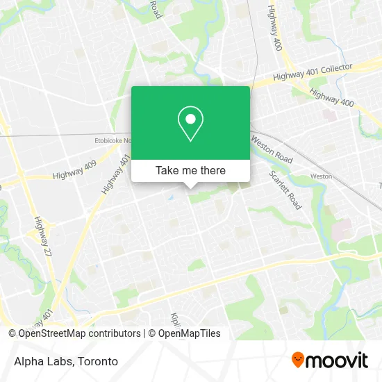 Alpha Labs map