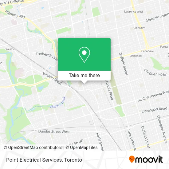Point Electrical Services map