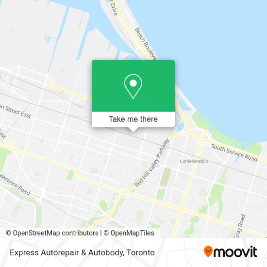 Express Autorepair & Autobody map