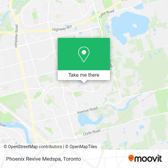 Phoenix Revive Medspa map