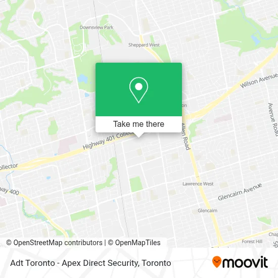Adt Toronto - Apex Direct Security map
