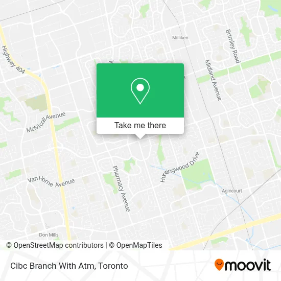 Cibc Branch With Atm map