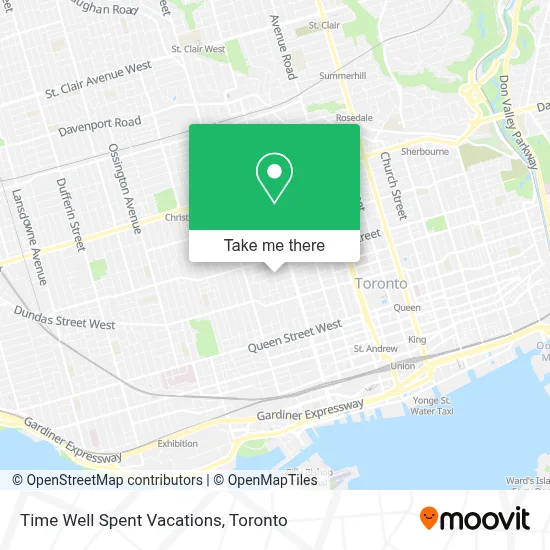 Time Well Spent Vacations map
