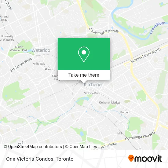 One Victoria Condos map