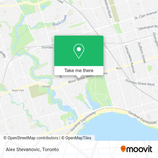 Alex Stevanovic map