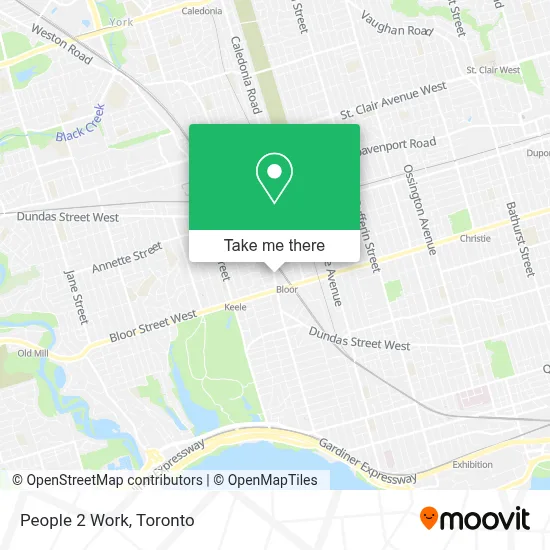 People 2 Work map