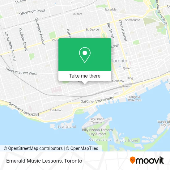 Emerald Music Lessons map
