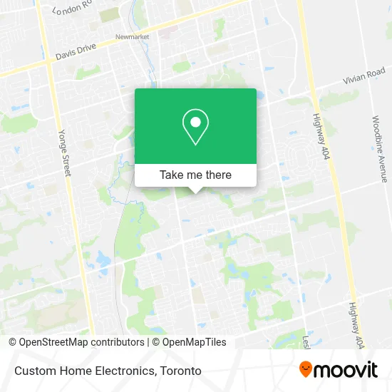 Custom Home Electronics map