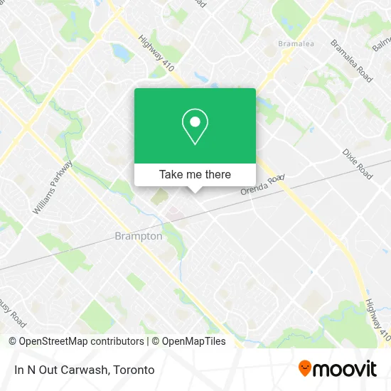 In N Out Carwash map