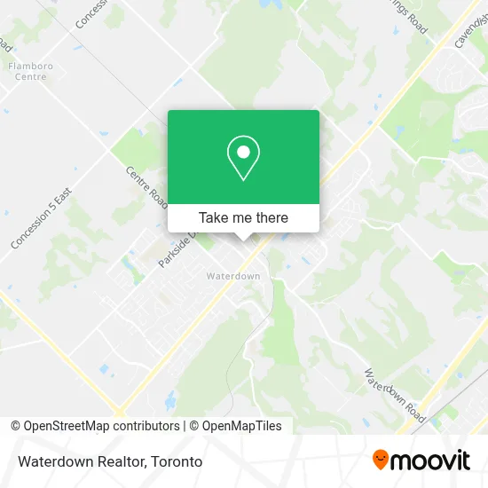 Waterdown Realtor map