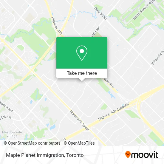 Maple Planet Immigration map