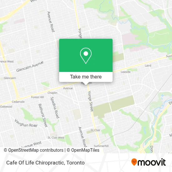 Cafe Of Life Chiropractic map