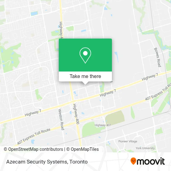Azecam Security Systems map