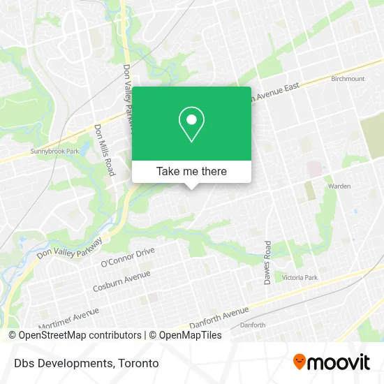 Dbs Developments map