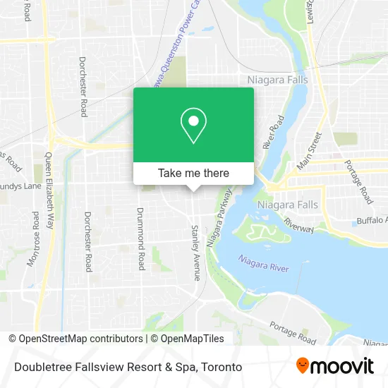 Doubletree Fallsview Resort & Spa map