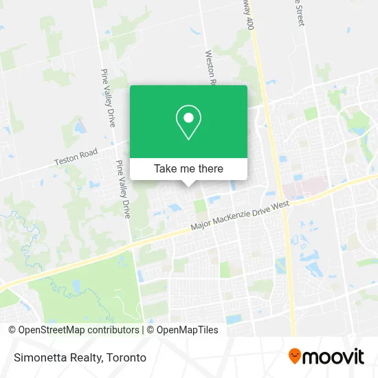 Simonetta Realty map