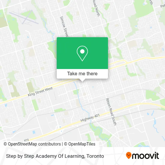 Step by Step Academy Of Learning map