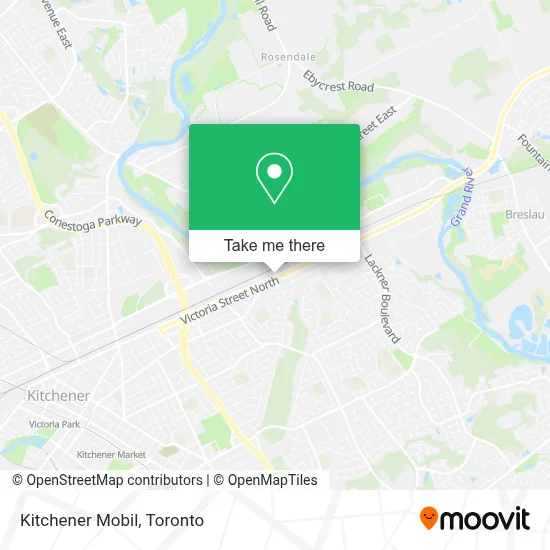 Kitchener Mobil map