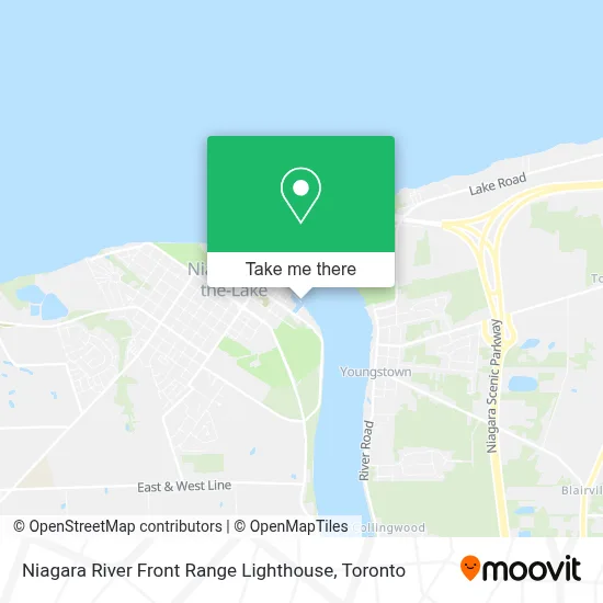 Niagara River Front Range Lighthouse map