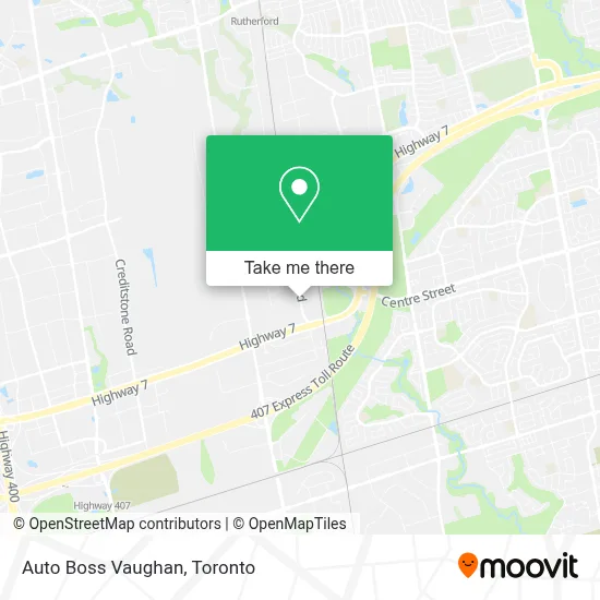 Auto Boss Vaughan map