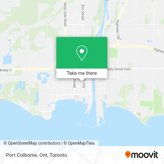Port Colborne, Ont map