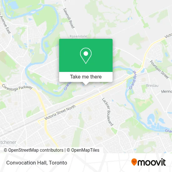 Convocation Hall map