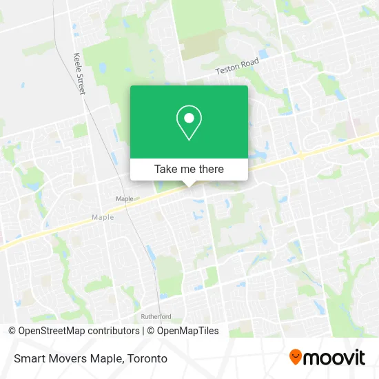 Smart Movers Maple map
