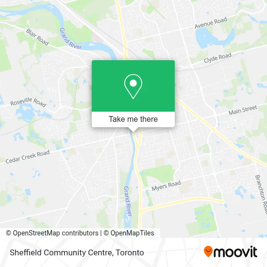 Sheffield Community Centre map