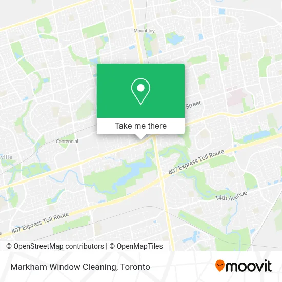 Markham Window Cleaning map