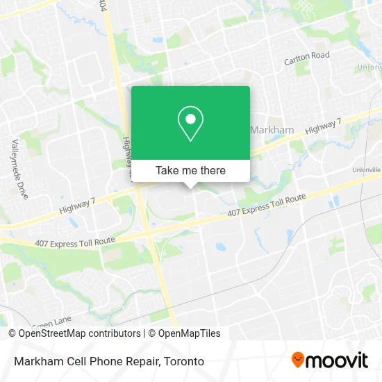 Markham Cell Phone Repair map