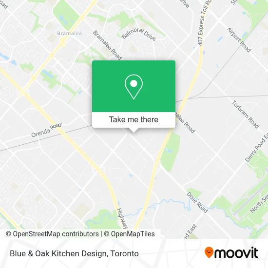 Blue & Oak Kitchen Design map